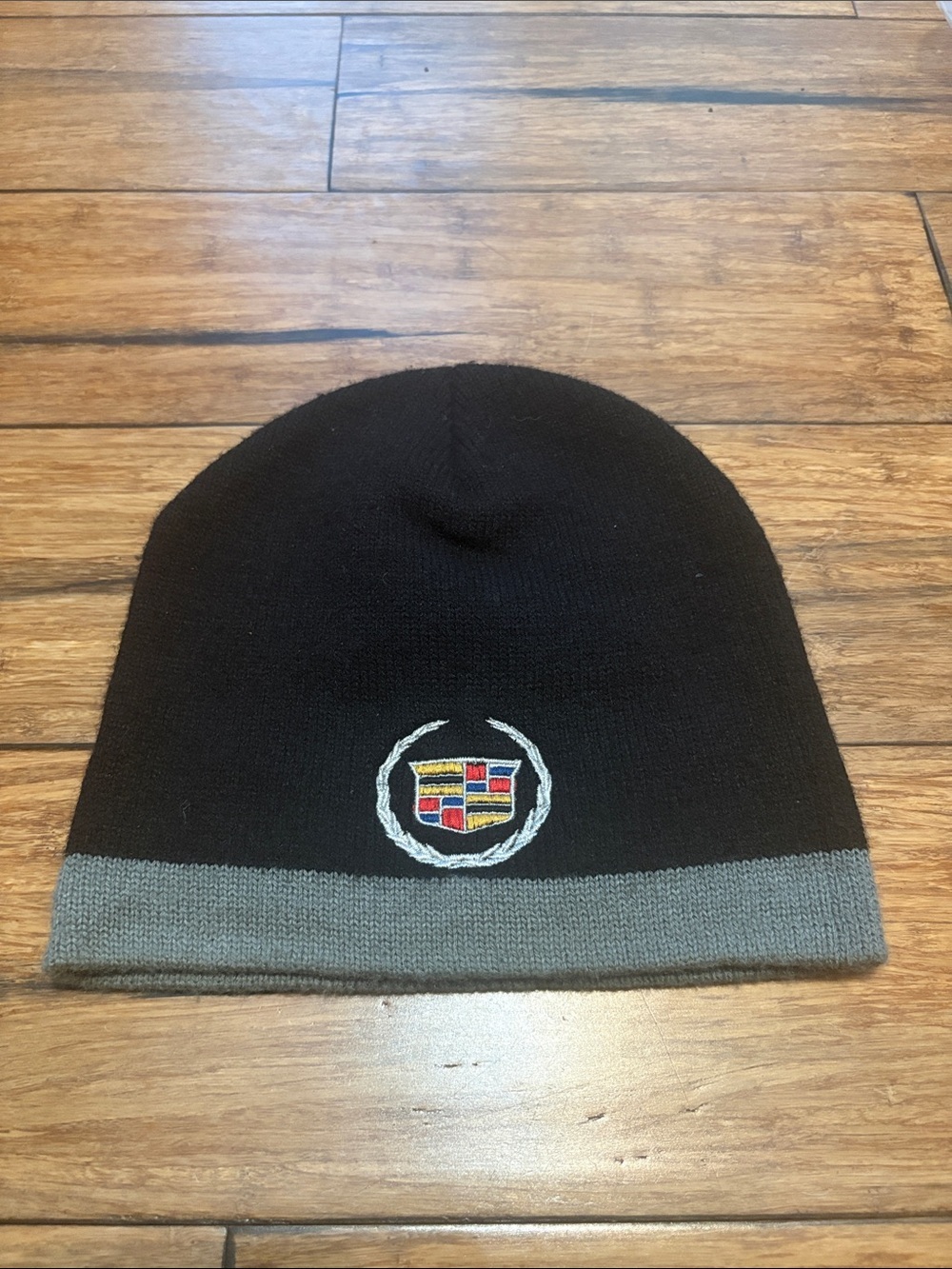 Cadillac Logo Beanie Hat Cap Black